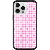 Pink Checker Hearts