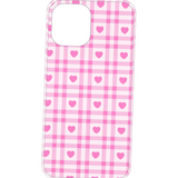 Pink Checker Hearts